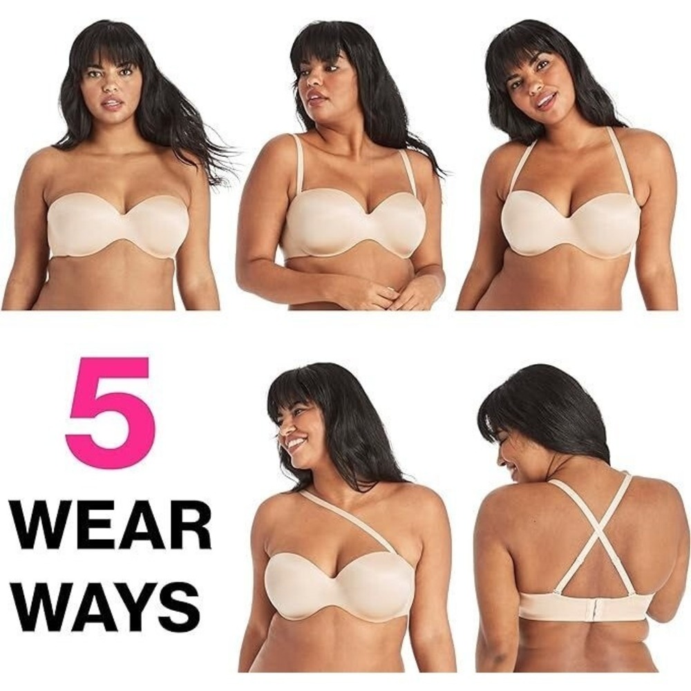 Maidenform Pure Comfort 5 Wear Ways Convertible Bra - Almond - XL - #DM7685